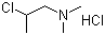 structure of CAS# 4584-49-0, 2-Dimethylaminoisopropyl chloride hydrochloride;2-Chloro-N,N-dimethylpropylamine hydrochloride; N-(2-Chloropropyl)dimethylamine hydrochloride; DMIC