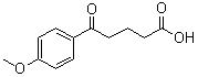 结构式 CAS# 4609-10-3, 4-(4-甲氧基苯甲酰基)丁酸