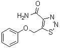 5-(Phenoxymethyl)-1,2,3-thiadiazole-4-carboxamide molecular structure (CAS 4609-52-3)