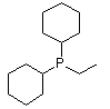 structure of CAS# 46392-44-3, Ethyldicyclohexylphosphine;Dicyclohexylethylphosphine