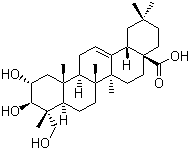 structure of CAS# 465-00-9, Arjunolic acid;2,3,23-Trihydroxyolean-12-en-28-oic acid