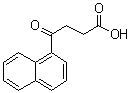 结构式 CAS# 4653-13-8, 3-(1-萘甲酰基)丙酸
