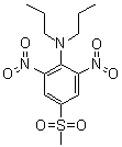 structure of CAS# 4726-14-1, Nitraline;N,N-Dipropyl-4-methylsulfonyl-2,6-dinitroaniline; Nitralin; Nitraline; Planavin; Planavin 75; Planuin; SD 11831