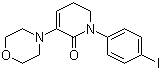 structure of CAS# 473927-69-4, 1-(4-Iodophenyl)-3-morpholino-5,6-dihydropyridin-2(1H)-one;N-(4-Iodophenyl)-3-morpholino-5,6-dihydro-2H-pyridin-2-one