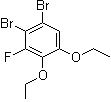 结构式 CAS# 474554-34-2, 1,2-二溴-4,5-二乙氧基-3-氟苯