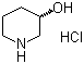结构式 CAS# 475058-41-4, (S)-3-羟基哌啶盐酸盐