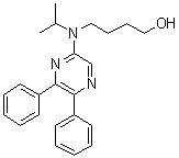 结构式 CAS# 475086-75-0, 4-[(5,6-二苯基吡嗪基)(异丙基)氨基]-1-丁醇