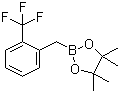 structure of CAS# 475250-54-5, 2-(Trifluoromethyl)benzylboronic acid pinacol ester;2-(2-(Trifluoromethyl)benzyl)-4,4,5,5-tetramethyl-1,3,2-dioxaborolane