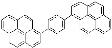 structure of CAS# 475460-77-6, 1,4-Di(1-pyrenyl)benzene;1,1'-(1,4-Phenylene)bispyrene