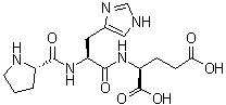 结构式 CAS# 47555-31-7, L-脯氨酰-L-组氨酰-L-谷氨酸