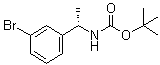 structure of CAS# 477312-85-9, tert-Butyl [(1S)-1-(3-bromophenyl)ethyl]carbamate