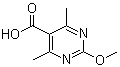 structure of CAS# 4786-61-2, 2-Methoxy-4,6-dimethyl-5-pyrimidinecarboxylic acid;2-Methoxy-4,6-dimethylpyrimidine-5-carboxylic acid
