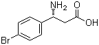 结构式 CAS# 479074-63-0, (R)-3-氨基-3-(4-溴苯基)丙酸