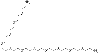 结构式 CAS# 479200-82-3, 3,6,9,12,15,18,21,24,27,30,33-十一氧杂三十五烷-1,35-二胺