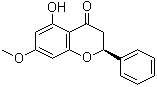 结构式 CAS# 480-37-5, 球松素; 乔松酮; 5-羟基-7-甲氧基黄烷酮; 5-羟基-7-甲氧基-2-苯基色满-4-酮