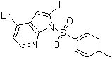 structure of CAS# 480423-17-4, 4-Bromo-2-iodo-N-tosyl-7-azaindole;4-Bromo-2-iodo-1-tosyl-1H-pyrrolo[2,3-b]pyridine