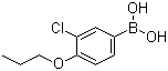 结构式 CAS# 480438-57-1, 3-氯-4-丙氧基苯硼酸