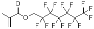 structure of CAS# 48076-44-4, alpha,alpha-Dihydroperfluoroheptyl methacrylate