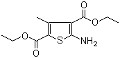 structure of CAS# 4815-30-9, Diethyl 5-amino-3-methylthiophene-2,4-dicarboxylate