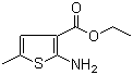 structure of CAS# 4815-32-1, 2-Amino-5-methylthiophene-3-carboxylic acid ethyl ester;2-Amino-5-methyl-3-ethoxycarbonylthiophene; 2-Amino-3-carboethoxy-5-methylthiophene; Ethyl 2-amino-5-methylthiophene-3-carboxylate