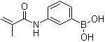 structure of CAS# 48150-45-4, 3-Methacrylamidophenylboronic acid;[3-[(2-Methyl-1-oxo-2-propenyl)amino]phenyl]boronic acid