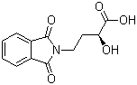 structure of CAS# 48172-10-7, (2S)-4-(1,3-Dioxoisoindolin-2-yl)-2-hydroxybutanoic acid;(S)-(+)-2-Hydroxy-4-phthalimidobutyric acid