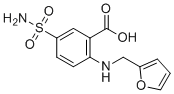 structure of CAS# 4818-85-3, Furosemide Impurity 5;2-[(2-Furylmethyl)amino]-5-sulfamoylbenzoic acid