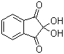 结构式 CAS# 485-47-2, 水合茚三酮; 2,2-二羟基-1H-茚并-1,3(2H)-二酮水合物