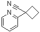 structure of CAS# 485828-46-4, 1-(2-Pyridinyl)cyclobutanecarbonitrile
