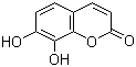 结构式 CAS# 486-35-1, 瑞香素; 瑞香内酯; 7,8-二羟基香豆素