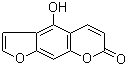 结构式 CAS# 486-60-2, 香柑醇; 5-羟基-6,7-呋喃并香豆素