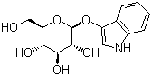 结构式 CAS# 487-60-5, 3-吲哚基-beta-D-吡喃葡萄糖苷