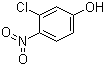 3-氯-4-硝基苯酚分子结构 (CAS 491-11-2)