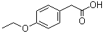 structure of CAS# 4919-33-9, 4-Ethoxyphenylacetic acid;2-(4-ethoxyphenyl)acetic acid