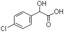 structure of CAS# 492-86-4, 4-Chloromandelic acid;p-Chloromandelic acid; DL-4-Chloro mandelic acid; 4-Chloro-alpha-hydroxyphenylacetic acid