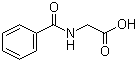 结构式 CAS# 495-69-2, 马尿酸; 苯甲酰氨基乙酸