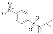 structure of CAS# 49690-09-7, N-tert-Butyl 4-Nitrophenylsulfonamide