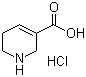structure of CAS# 498-96-4, 1,2,5,6-Tetrahydro-pyridine-3-carboxylic acid hydrochloride;Guvacine hydrochloride