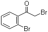 结构式 CAS# 49851-55-0, alpha-溴代邻溴苯乙酮; 2-溴-1-(2-溴苯基)乙酮