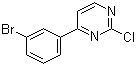 structure of CAS# 499195-47-0, 4-(3-Bromophenyl)-2-chloropyrimidine