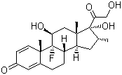 结构式 CAS# 50-02-2, 地塞米松