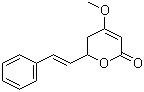 structure of CAS# 500-64-1, DL-Kavain;5,6-Dihydro-4-methoxy-6-styryl-2H-pyran-2-one