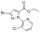 结构式 CAS# 500011-92-7, 乙基3-溴-1-(3-氯吡啶-2-基)-1H-吡唑-5-羧酸酯