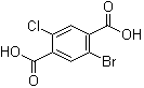 结构式 CAS# 500550-60-7, 2-溴-5-氯-1,4-苯二甲酸