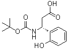 structure of CAS# 500788-88-5, (betaR)-beta-[[(1,1-Dimethylethoxy)carbonyl]amino]-2-hydroxybenzenepropanoic acid