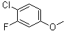 结构式 CAS# 501-29-1, 4-氯-3-氟苯甲醚