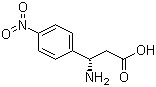 (S)-3-氨基-3-(4-硝基苯基)丙酸分子结构 (CAS 501030-96-2)