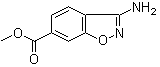 structure of CAS# 501904-27-4, 3-Amino-1,2-benzisoxazole-6-carboxylic acid methyl ester
