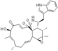 结构式 CAS# 50335-03-0, 球毛壳菌素 A