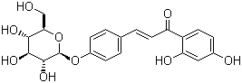 structure of CAS# 5041-81-6, Isoliquiritin;Isoliquiritoside; 2',4,4'-Trihydroxychalcone 4-beta-D-glucopyranoside; 2',4,4'-Trihydroxychalcone 4-(beta-D-glucopyranoside)